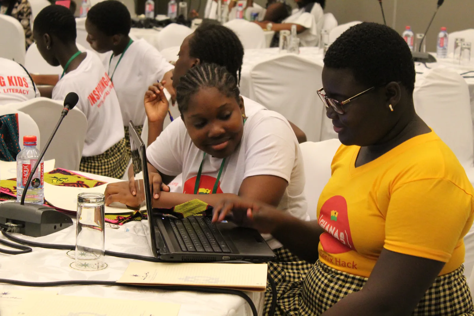 Participants collaborating at the African Summit on Women and Girls in Technology